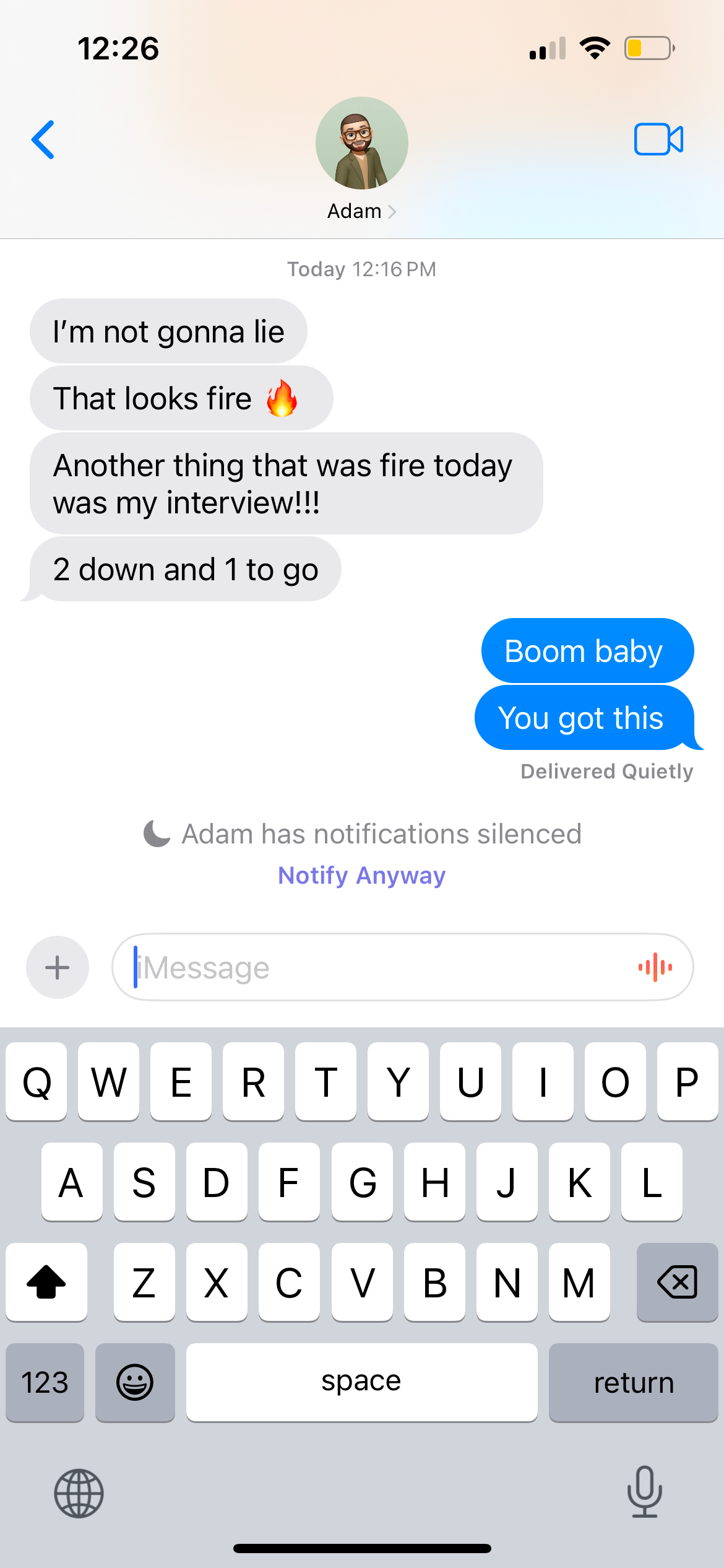 Client testimonial