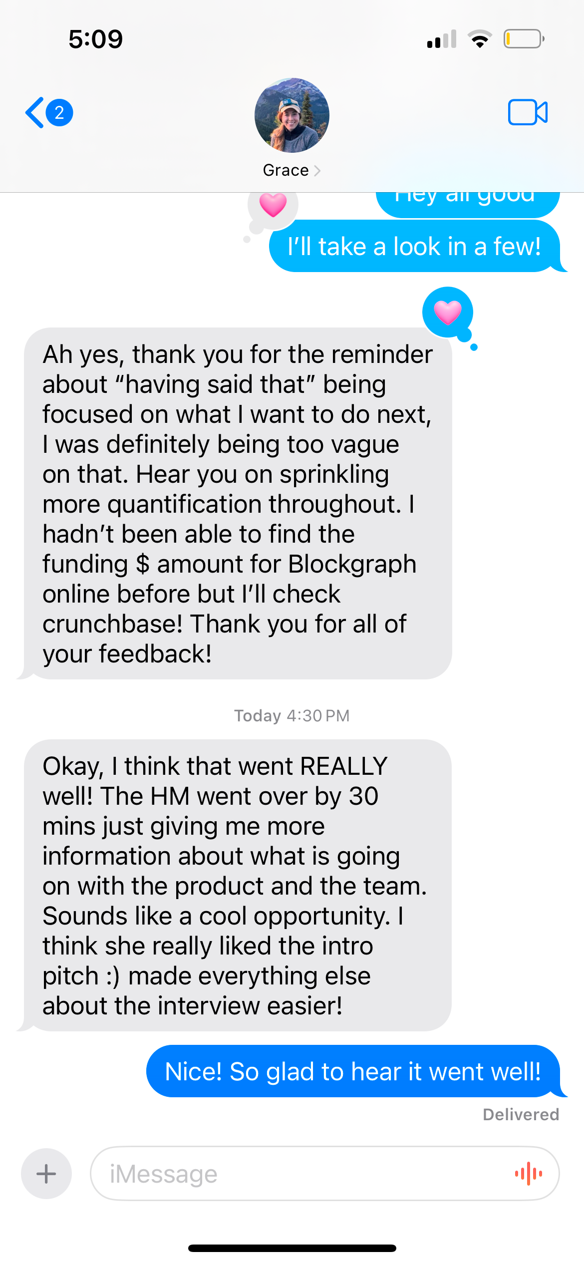 Client testimonial