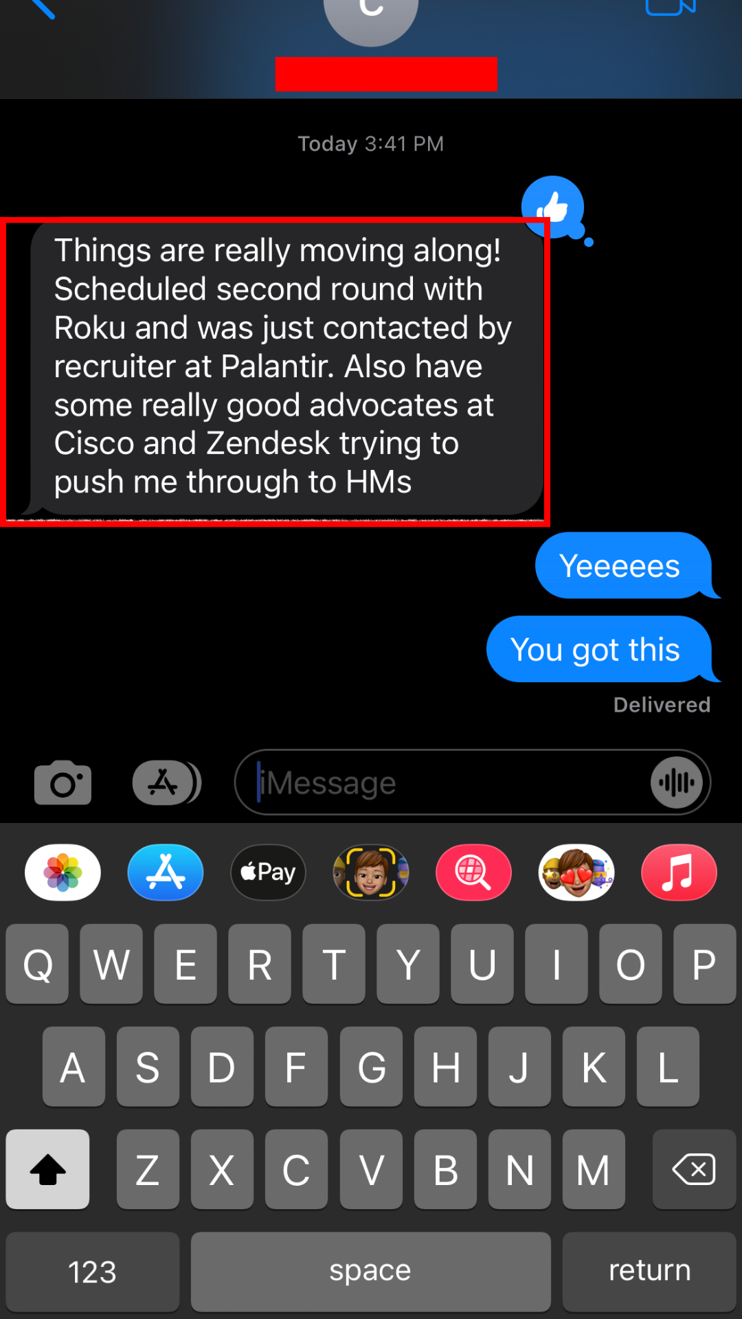Client testimonial