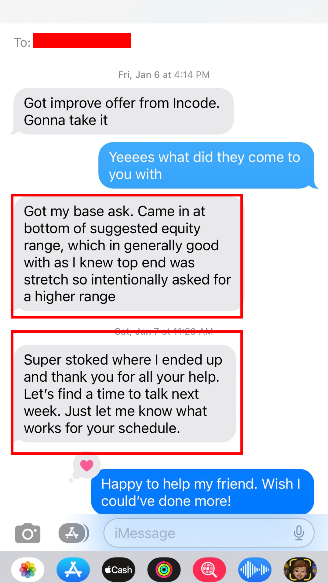 Client testimonial